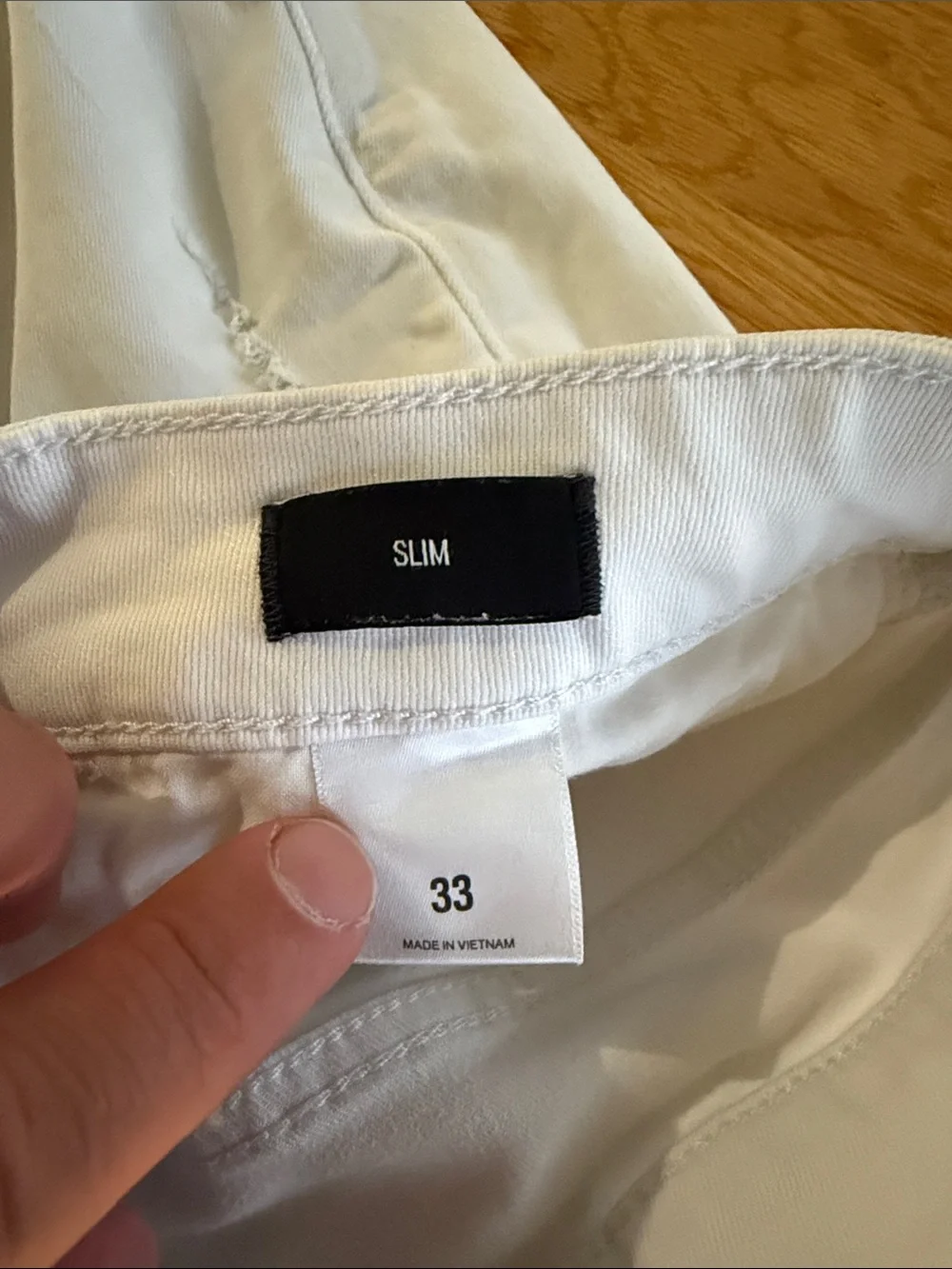Men’s Express Shorts - White Slim 33